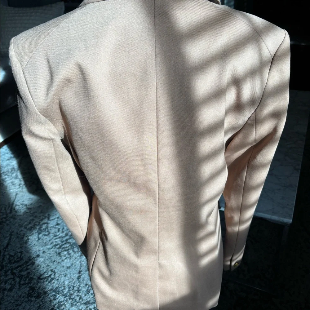 New with tags Rag & Bone Double-Breasted Tan Blazer - Picture 2 of 7